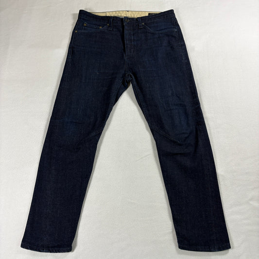 Rag & Bone Slim Straight Jeans Dark Wash Tag 32 Fits Like 34 X 27 Premium USA
