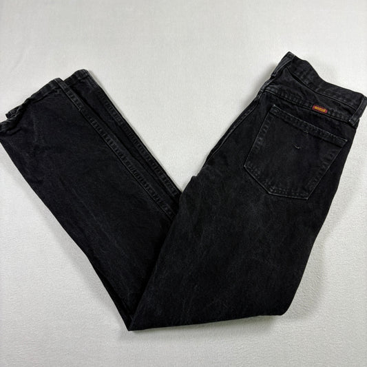 Rustler Mens Jeans 29x32 Black Denim Straight Vintage 90s Y2K Grunge Casual