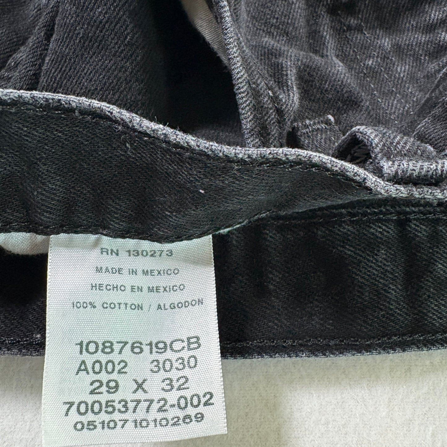 Rustler Mens Jeans 29x32 Black Denim Straight Vintage 90s Y2K Grunge Casual