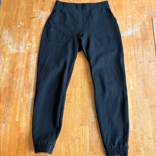 Spanx Womens Black Jogger Pants Medium Stretch Pull On Athleisure Casual Fit Run