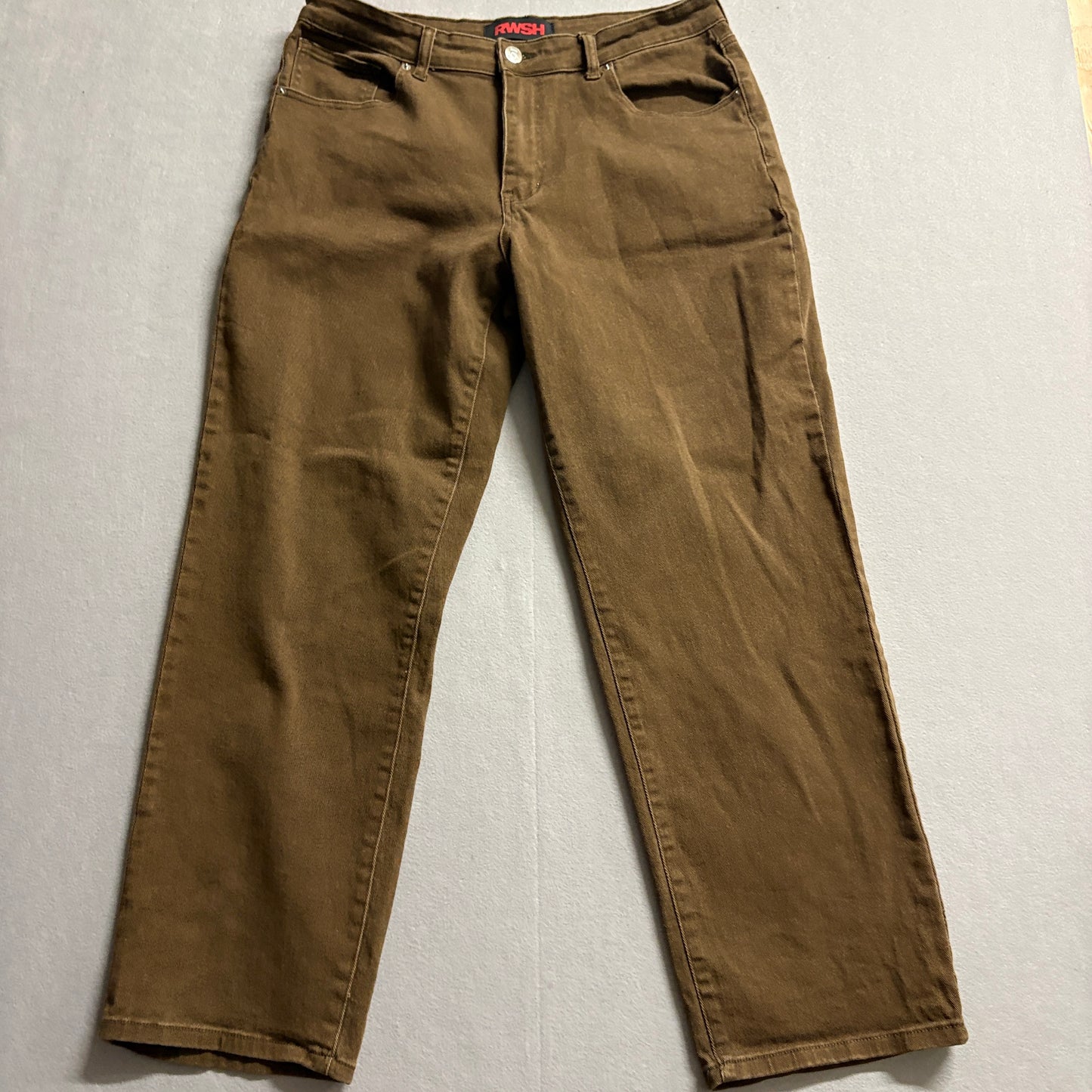 RWSH Brown Straight Leg Jeans 36x32 Fits Like 33x31 Y2K Skate Streetwear
