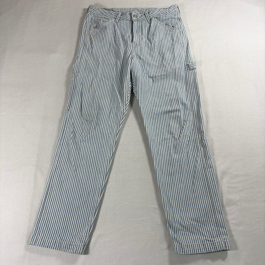 Hickory Stripe Carpenter Jeans Workwear Utility Levi Strauss 31x32 Fits 32x30