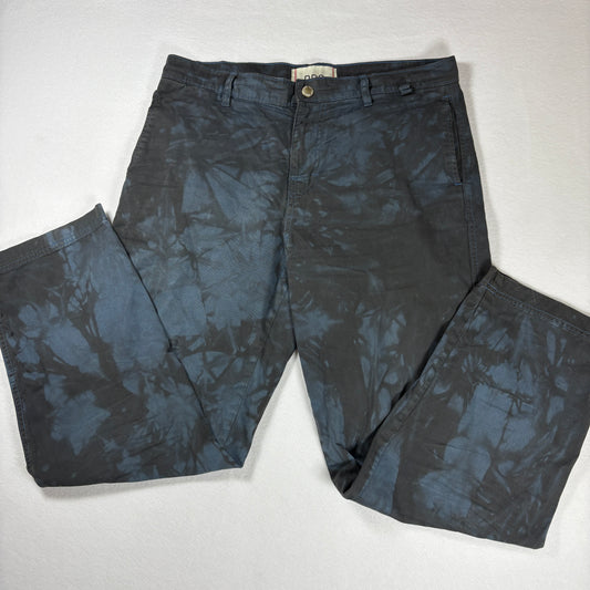 BDG Pants Mens 32x32 Tie Dye Black Blue Chino Casual Streetwear Urban Outfit