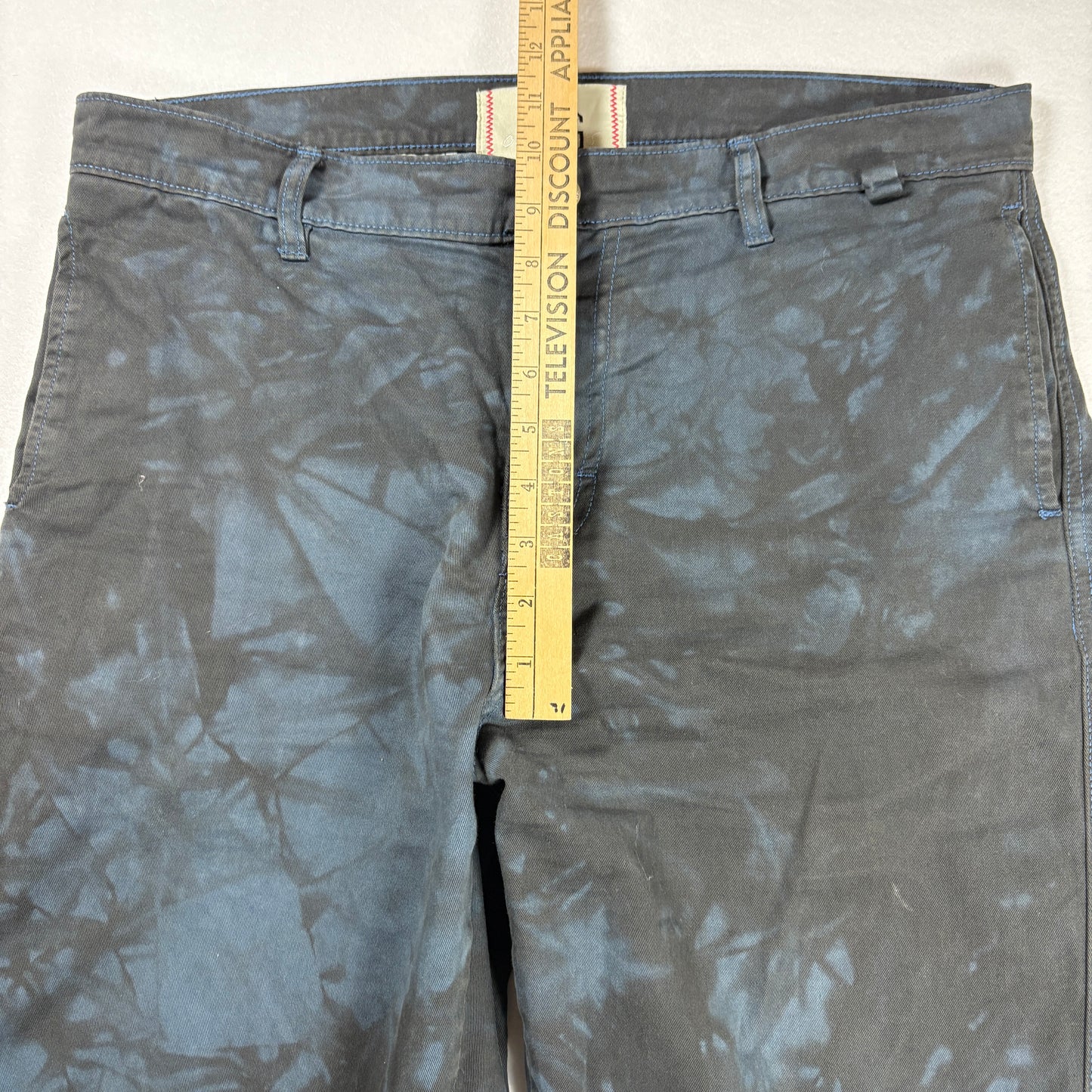 BDG Pants Mens 32x32 Tie Dye Black Blue Chino Casual Streetwear Urban Outfit