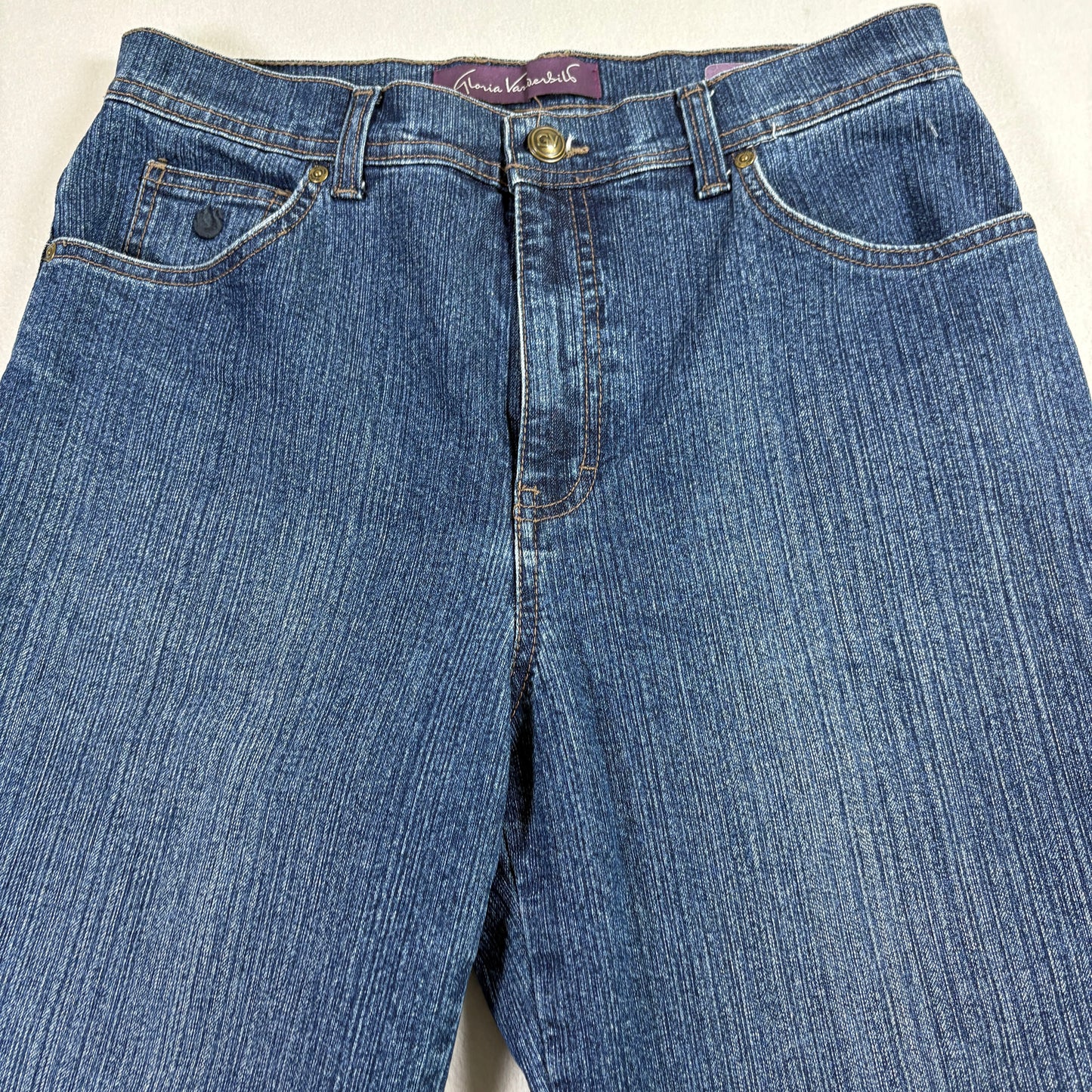 Gloria Vanderbilt Womens Jeans Size 10 Blue Denim Amanda High Rise Classic Fit