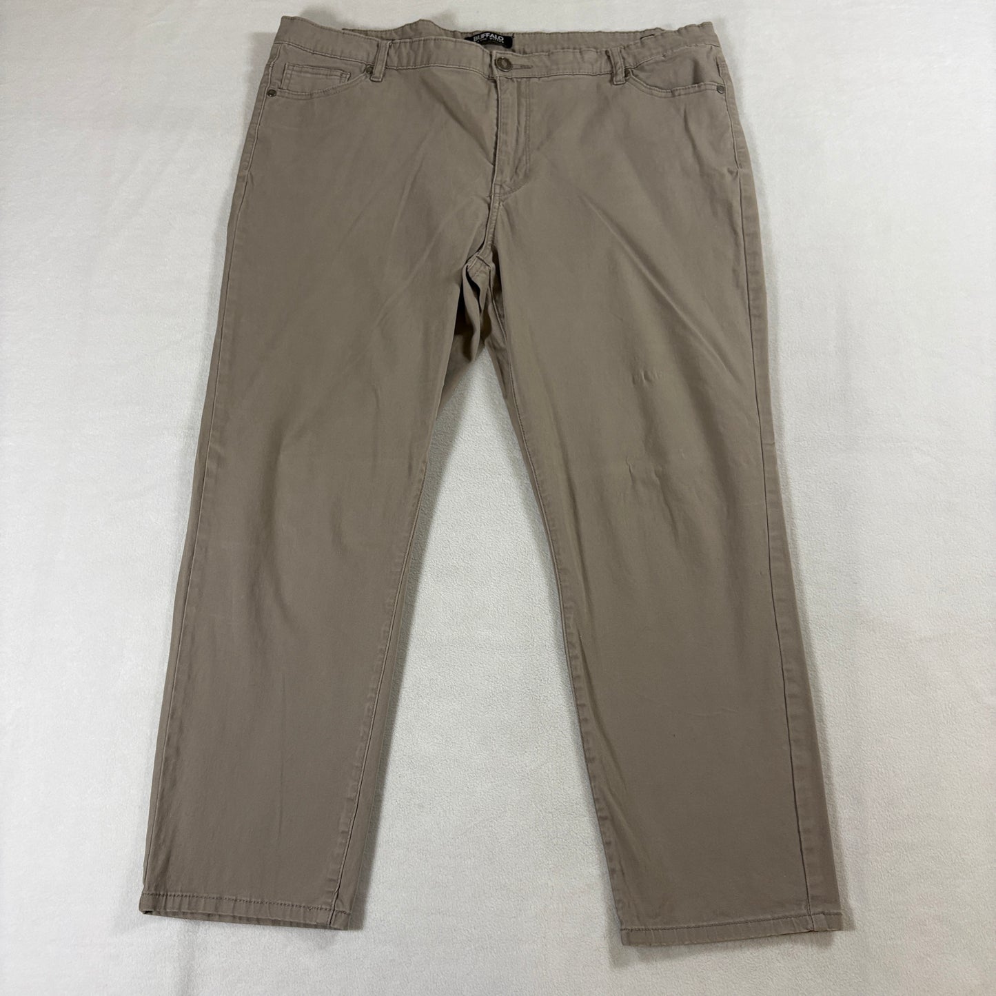 Skinny Stretch Pants Minimal Workwear Khaki Buffalo 16x36 Fits Like 40 X 26 Slim