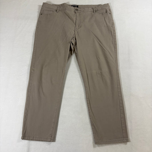 Skinny Stretch Pants Minimal Workwear Khaki Buffalo 16x36 Fits Like 40 X 26 Slim