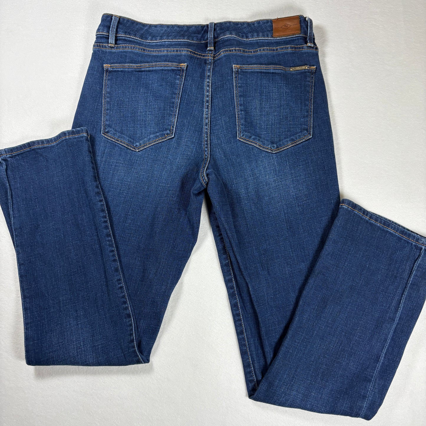 Tommy Hilfiger Jeans Womens Sz 10 Blue Denim Straight Mid Rise Classic Fit