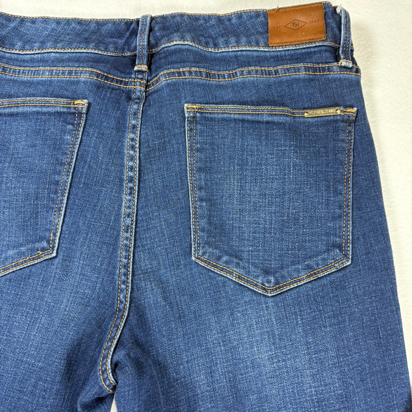 Tommy Hilfiger Jeans Womens Sz 10 Blue Denim Straight Mid Rise Classic Fit