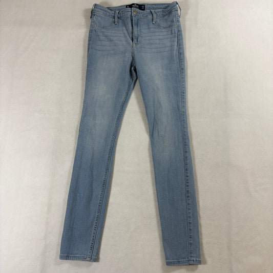 Skinny Jeans Light Wash Y2K Stretch Denim Hollister 7R 28x28 Fits Like 26 X 27