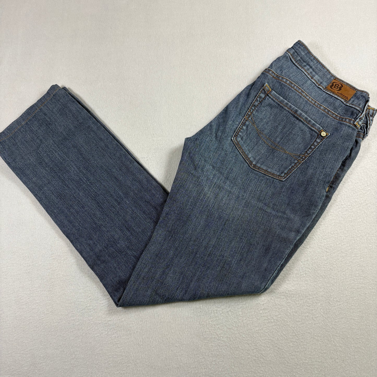 Bullhead Hermosa Womens Jeans 5 Short Blue Denim Super Skinny Y2K Low Rise