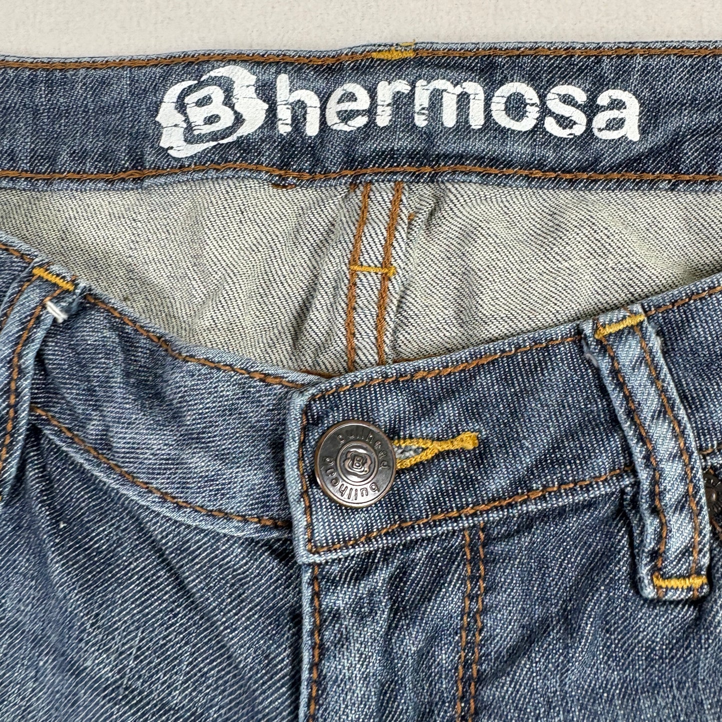 Bullhead Hermosa Womens Jeans 5 Short Blue Denim Super Skinny Y2K Low Rise