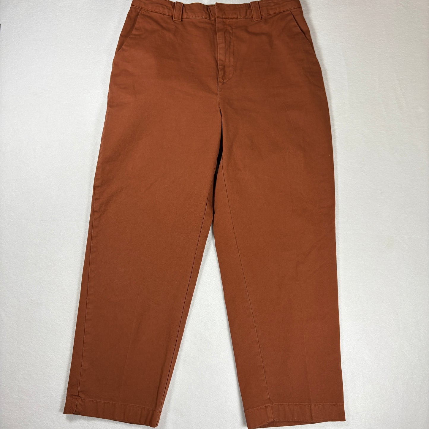 GAP Pants Womens 8 Straight Khaki Up Brown Rust Chino Casual Work Trousers