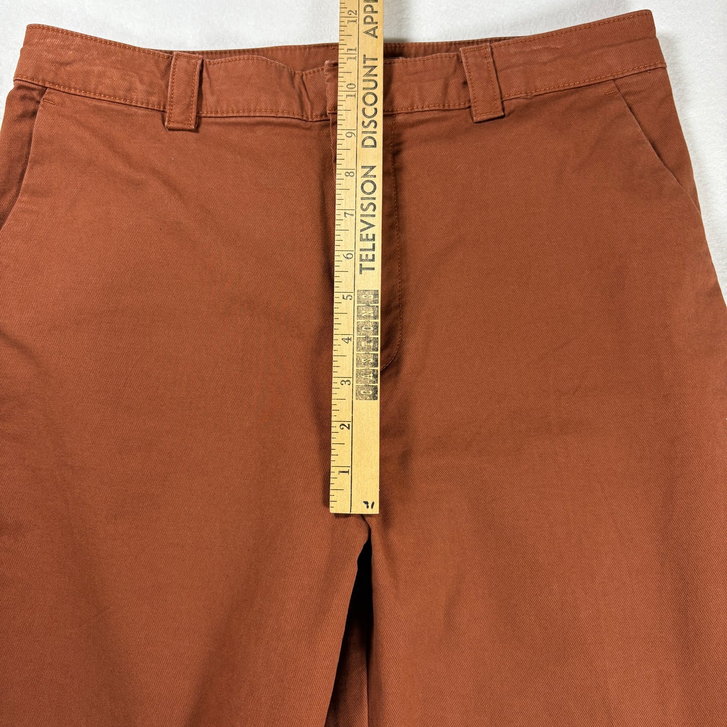 GAP Pants Womens 8 Straight Khaki Up Brown Rust Chino Casual Work Trousers