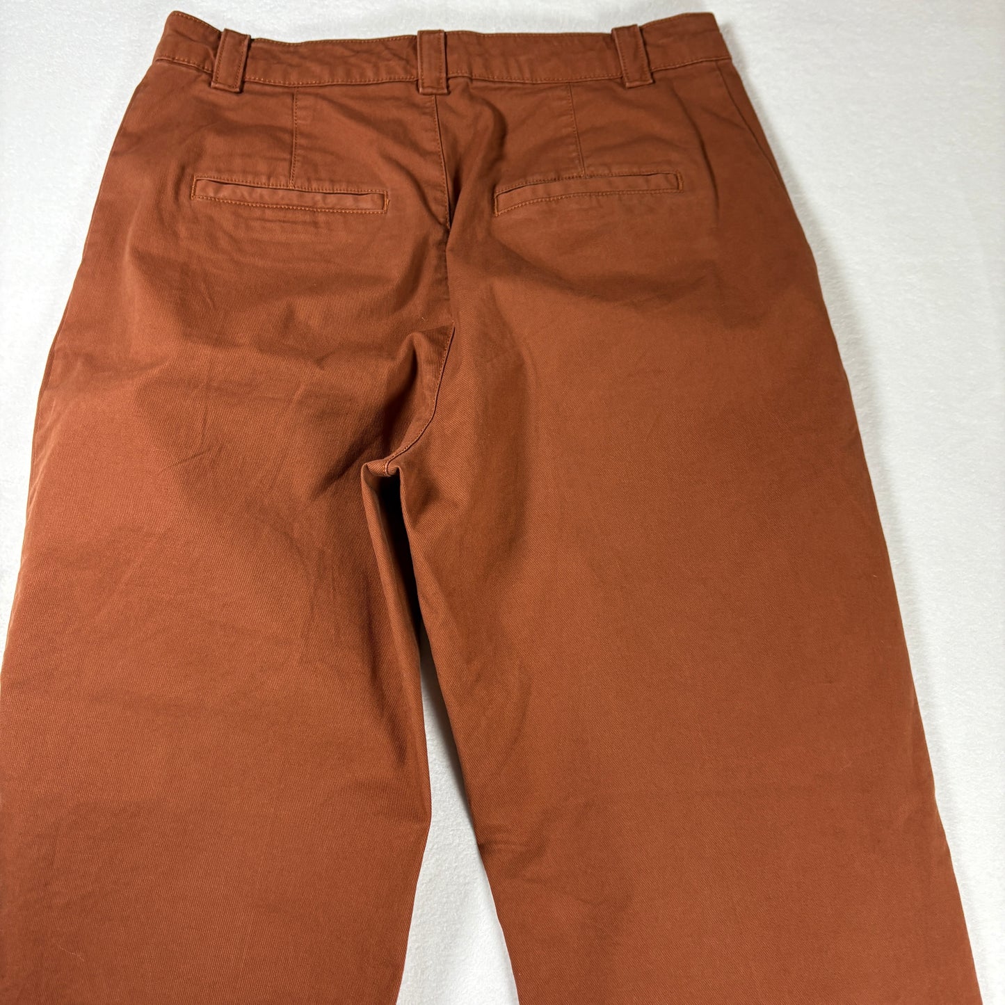 GAP Pants Womens 8 Straight Khaki Up Brown Rust Chino Casual Work Trousers