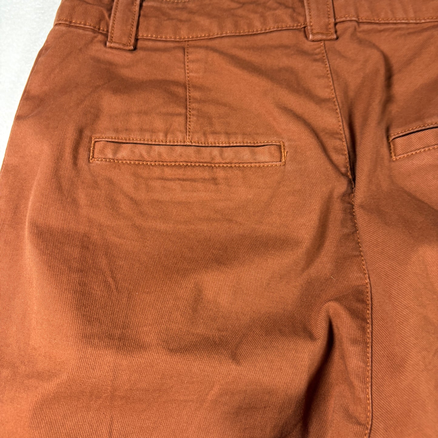 GAP Pants Womens 8 Straight Khaki Up Brown Rust Chino Casual Work Trousers
