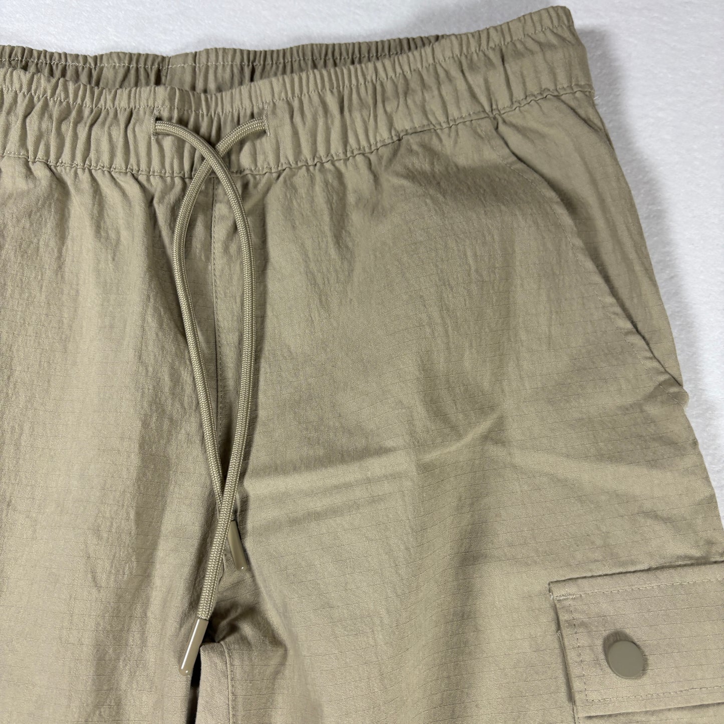 Sacre Pants Mens Small Beige Cargo Joggers Elastic Waist Utility Streetwear