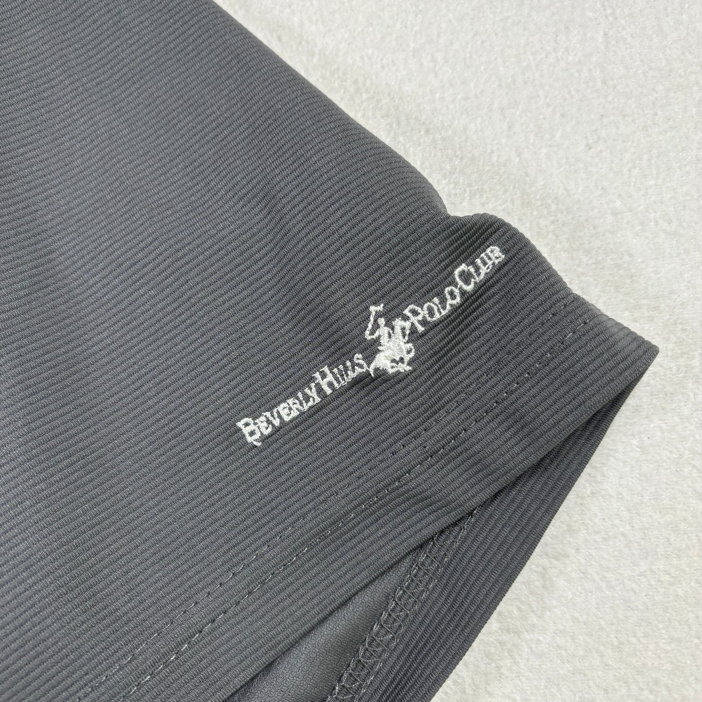 Beverly Hills Polo Club Mens Polo Shirt XL Gray Performance Golf Activewear