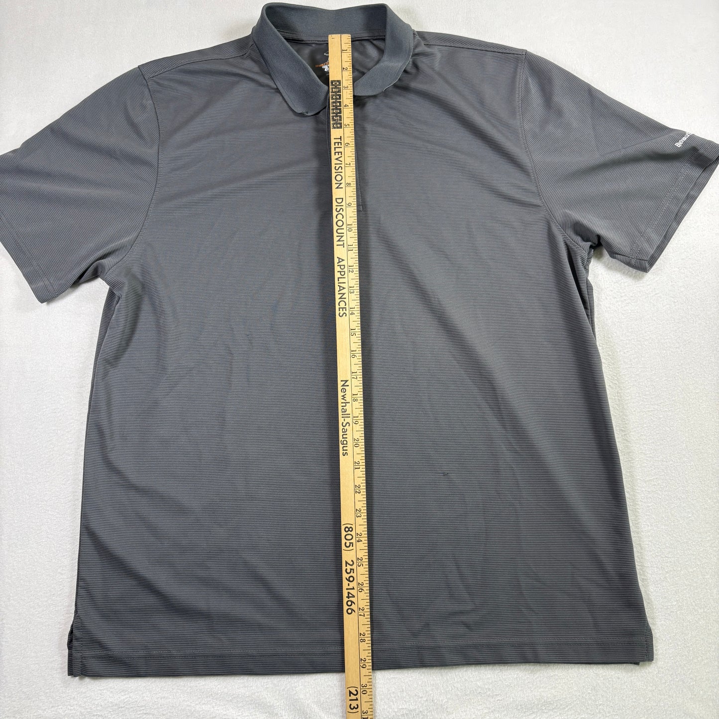 Beverly Hills Polo Club Mens Polo Shirt XL Gray Performance Golf Activewear