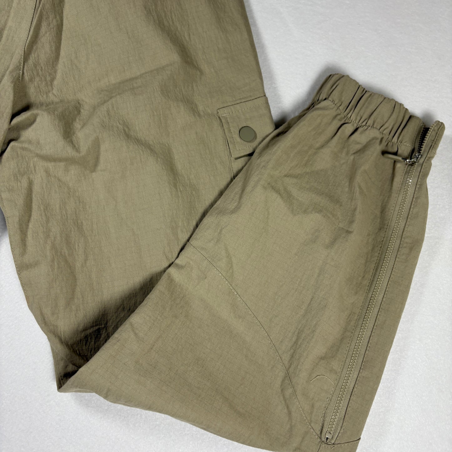 Sacre Pants Mens Small Beige Cargo Joggers Elastic Waist Utility Streetwear