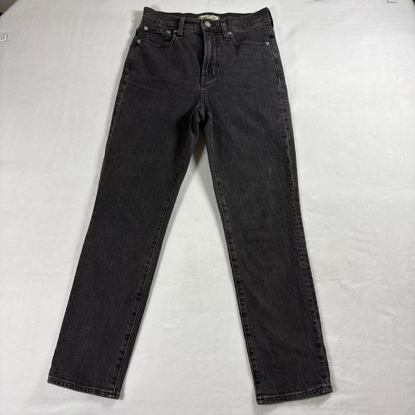 Madewell Jeans Womens Size 25 Black Perfect Vintage Straight Denim 90s Y2K Retro