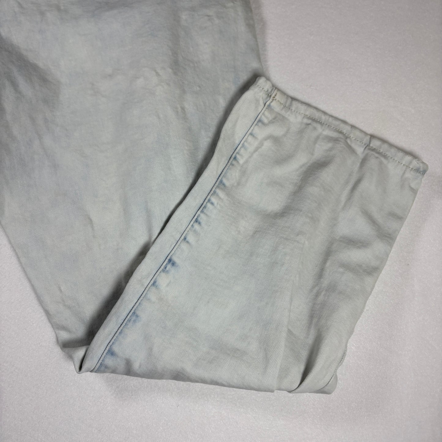 a.n.a Jeans Womens 18 High Rise Straight Distressed Ripped Light Wash Denim