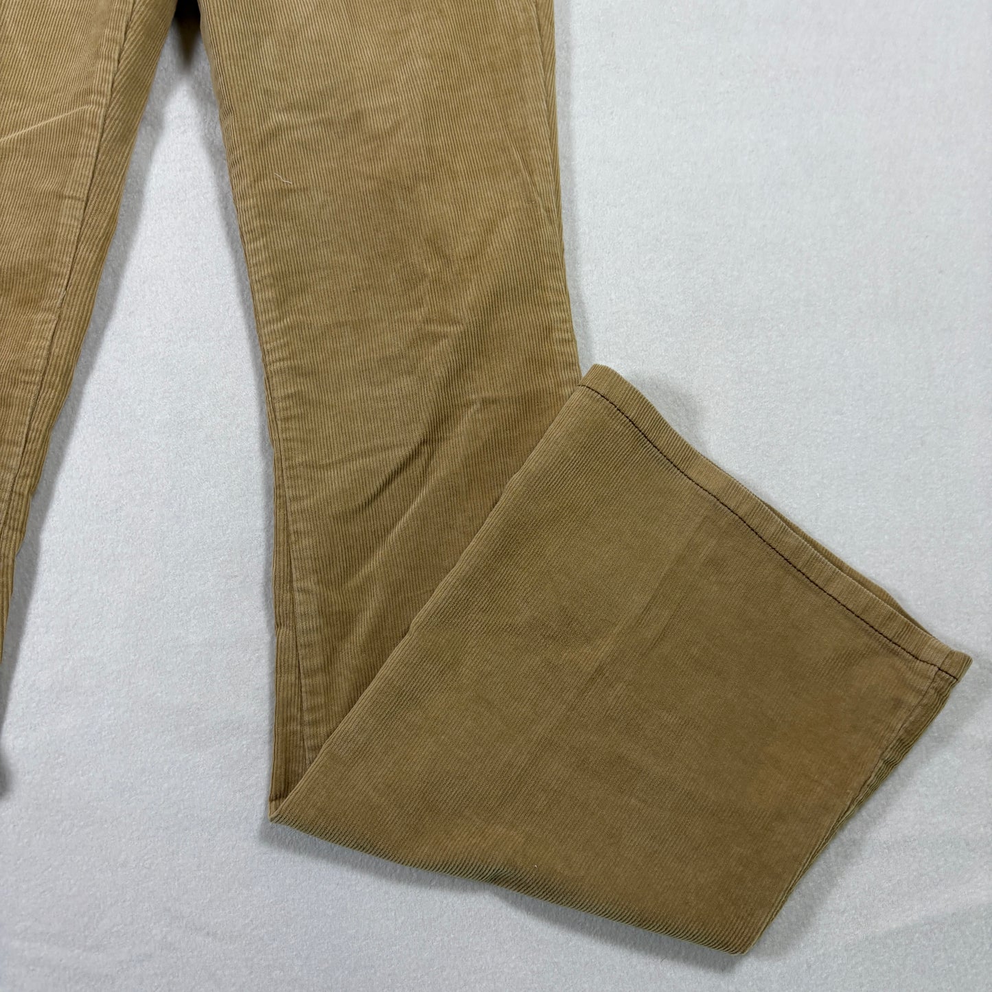 Wear It Declare It Womens Corduroy Pants Size 1 Tan Y2K 90s Grunge Flare DIY