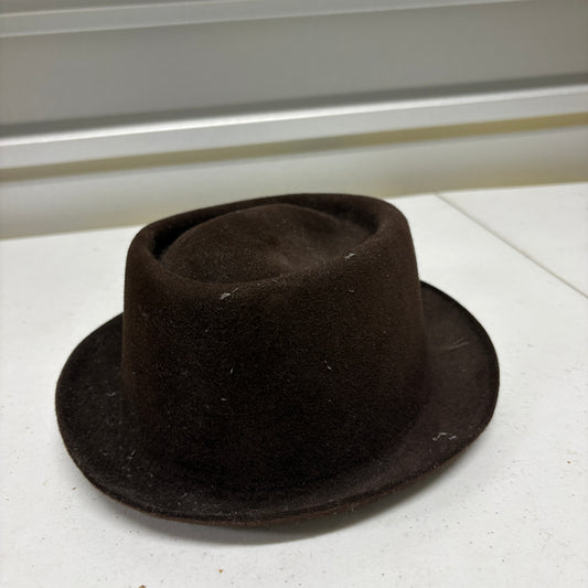 Biltmore Golden Pheasant Velour Fedora Hat Brown Fur Felt Canada Vintage