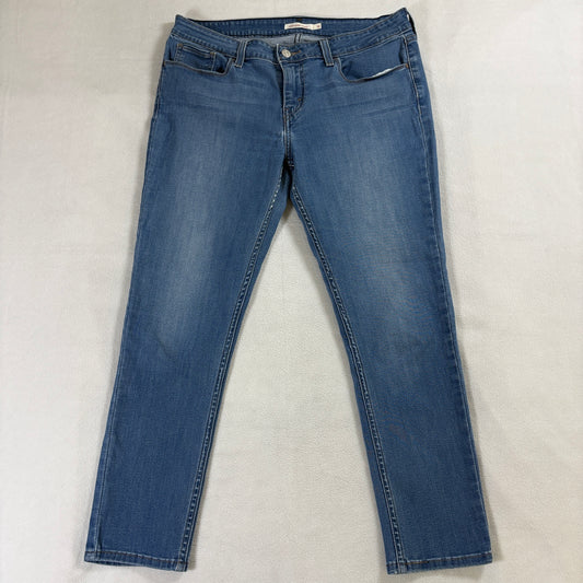 Levis 535 Super Skinny Jeans W32 Fits Like 32 X 25 Blue Stretch Denim Slim Y2K