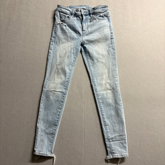 American Eagle Next Level Stretch Jeans Women’s Size 2 Short Skinny Denim 27x25