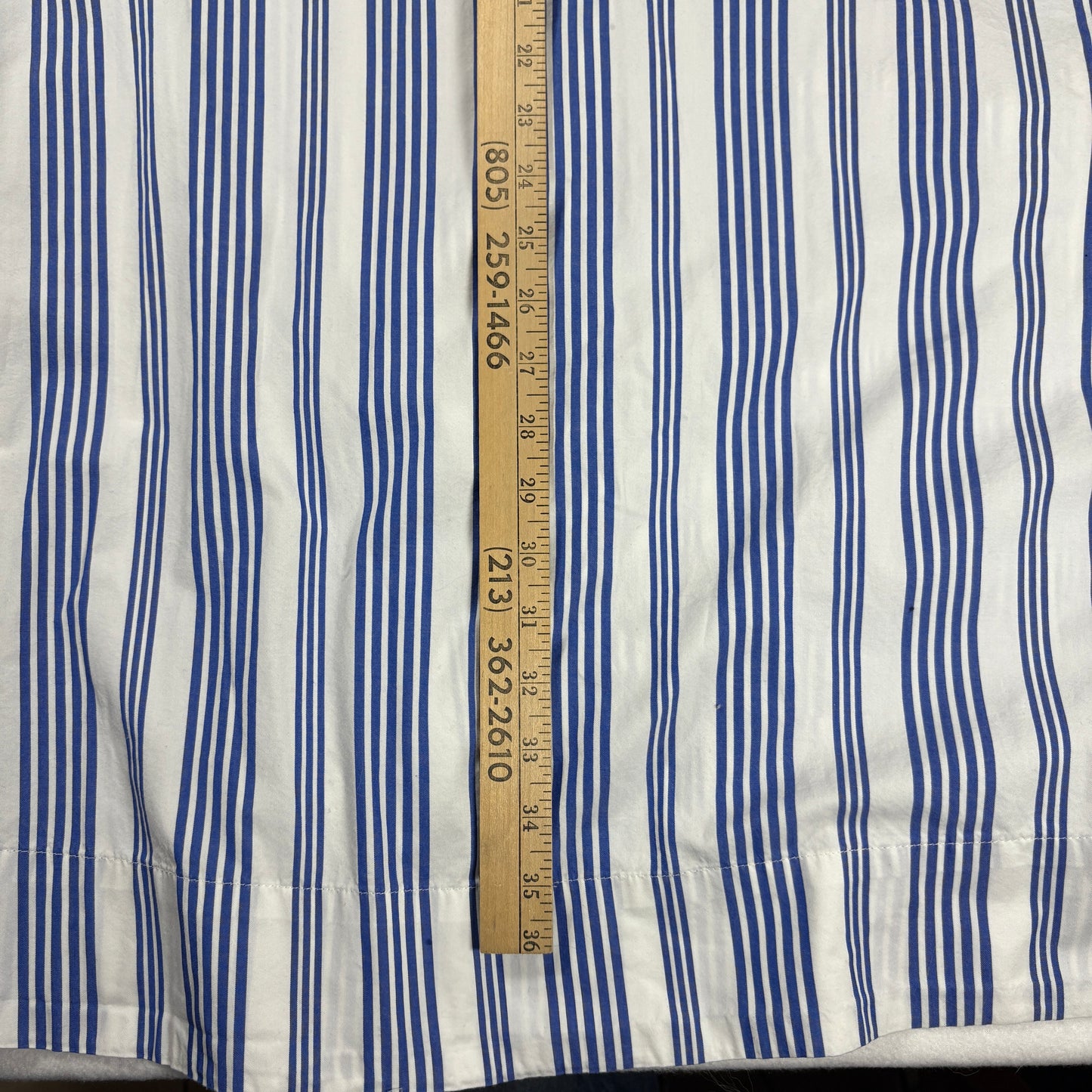 Old Navy Men’s Shirt XXL Blue White Striped Short Sleeve Casual Button Front