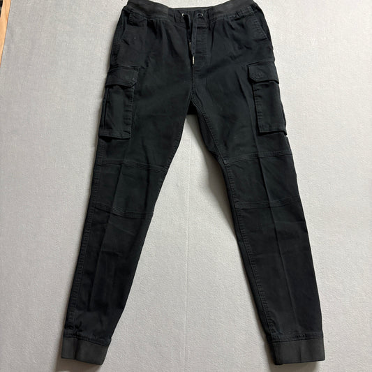 H&M Cargo Jogger Pants Women’s Small Fits Like 29X27 Black Utility Stretch