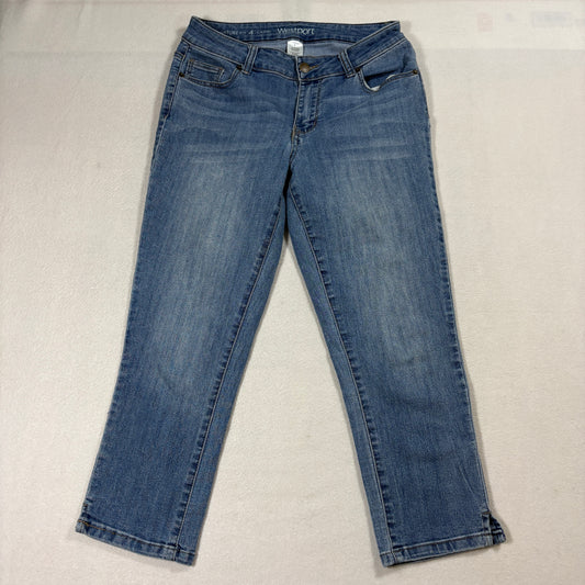 Westport Capri Jeans Womens 4 Light Wash Stretch Denim Casual Y2K Style