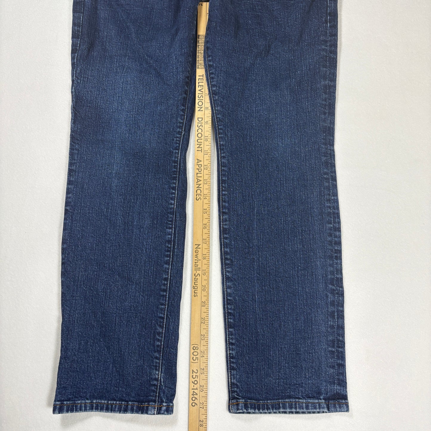 Express Jeans Men’s Straight Leg Denim Blue 34x30 Classic Mid Rise Casual Pants