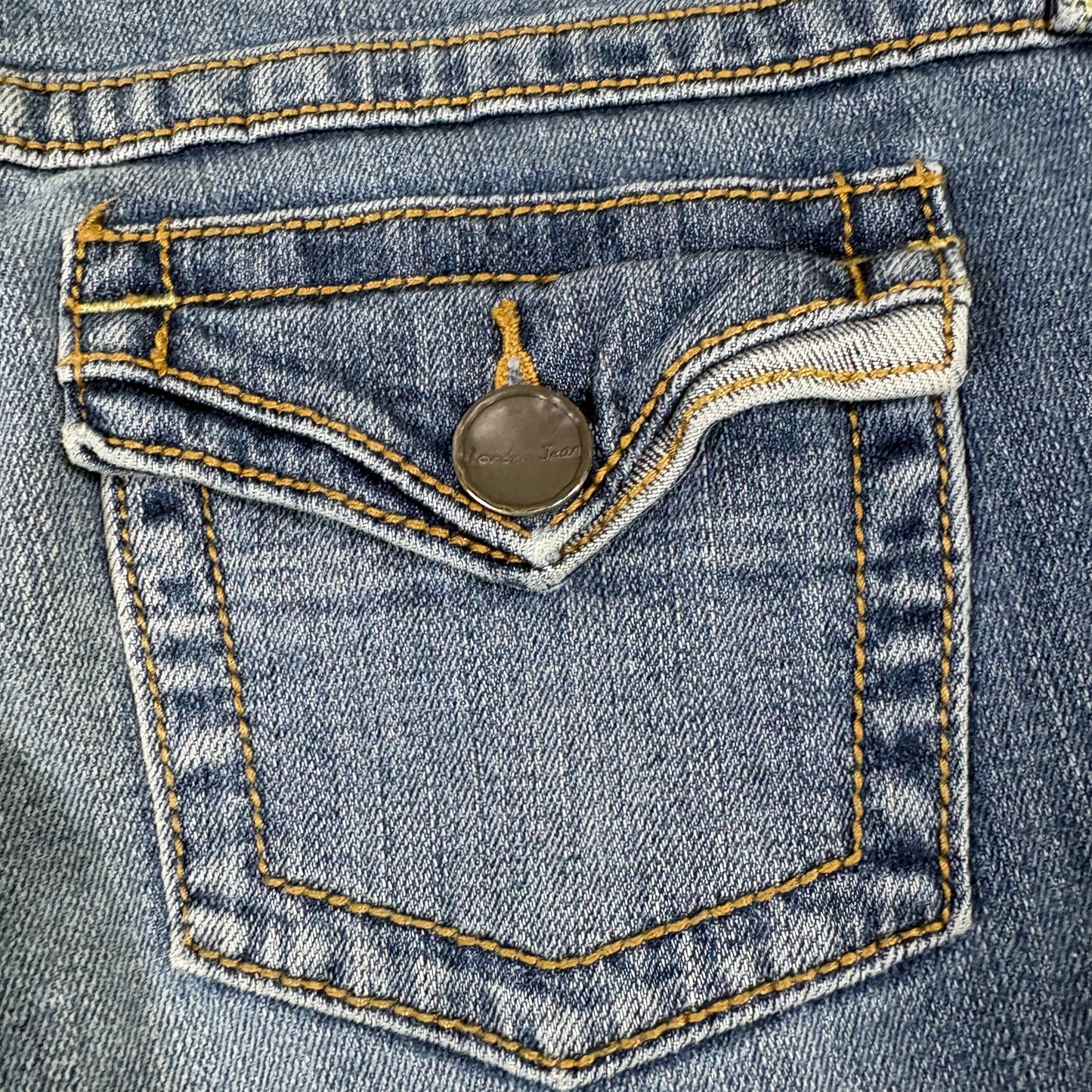 London Jeans Womens Jeans Size 6 Blue Y2K 90s Low Rise Bootcut Flap Pocket