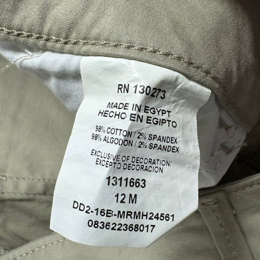 Riders By Lee Capri Pants Womens Size 14 Khaki Stretch Mid Rise NWT New Tag Plus