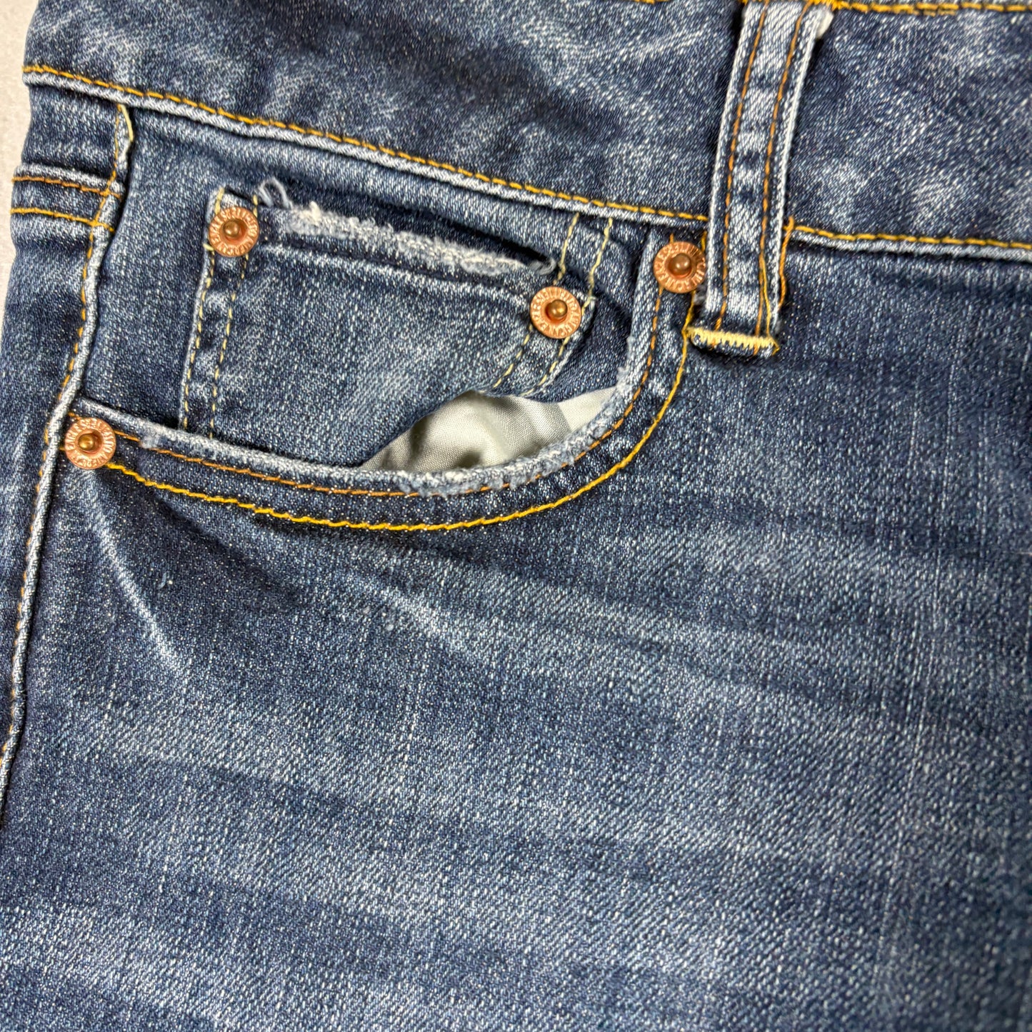 American Eagle Womens Jeans Size 10 Blue Favorite Boyfriend Relaxed Fit Stretch