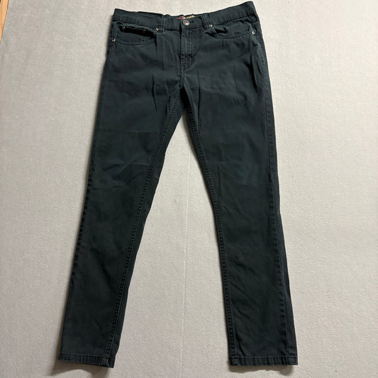 LR Scoop Skinny Jeans Black Stretch Denim W32 L32 Fits Like 33X28 Casual