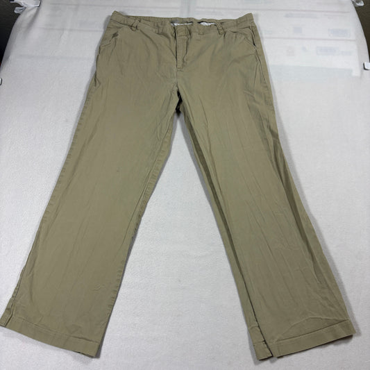 Dickies Khaki Work Pants Mens 34x27 Straight Leg Casual Utility Chino