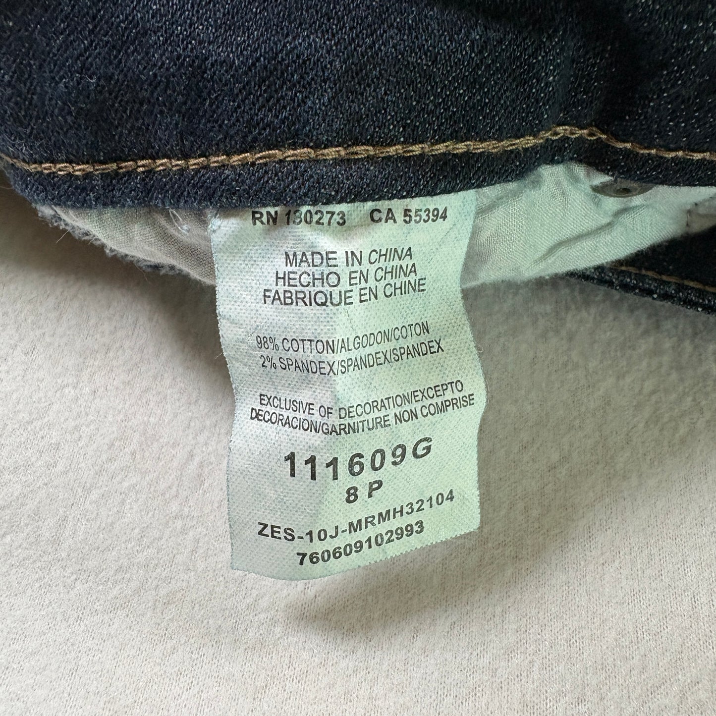 Riders by Lee Womens Jeans Size 8P Dark Wash Premium Stretch Bootcut Denim