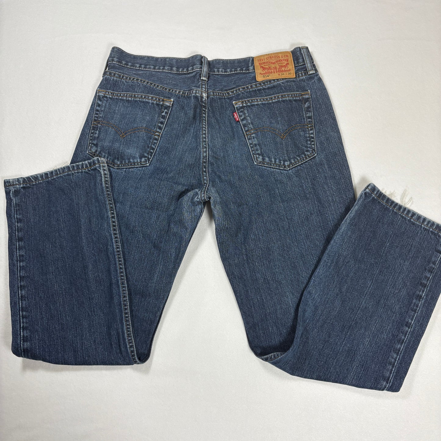 Levi’s 514 Men’s Jeans 34x30 Straight Leg Blue Denim Classic Fit Mid Rise Pants