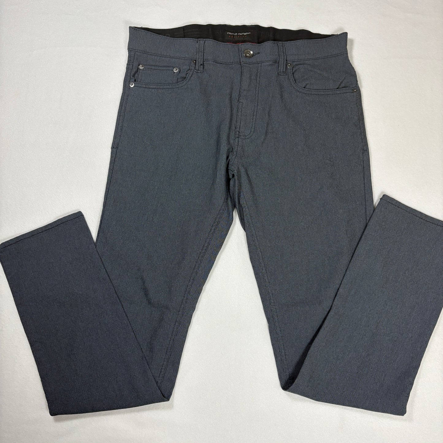 Private Member Actiflex Men’s Gray Stretch Jeans Size 34 Slim Fit Casual Pants