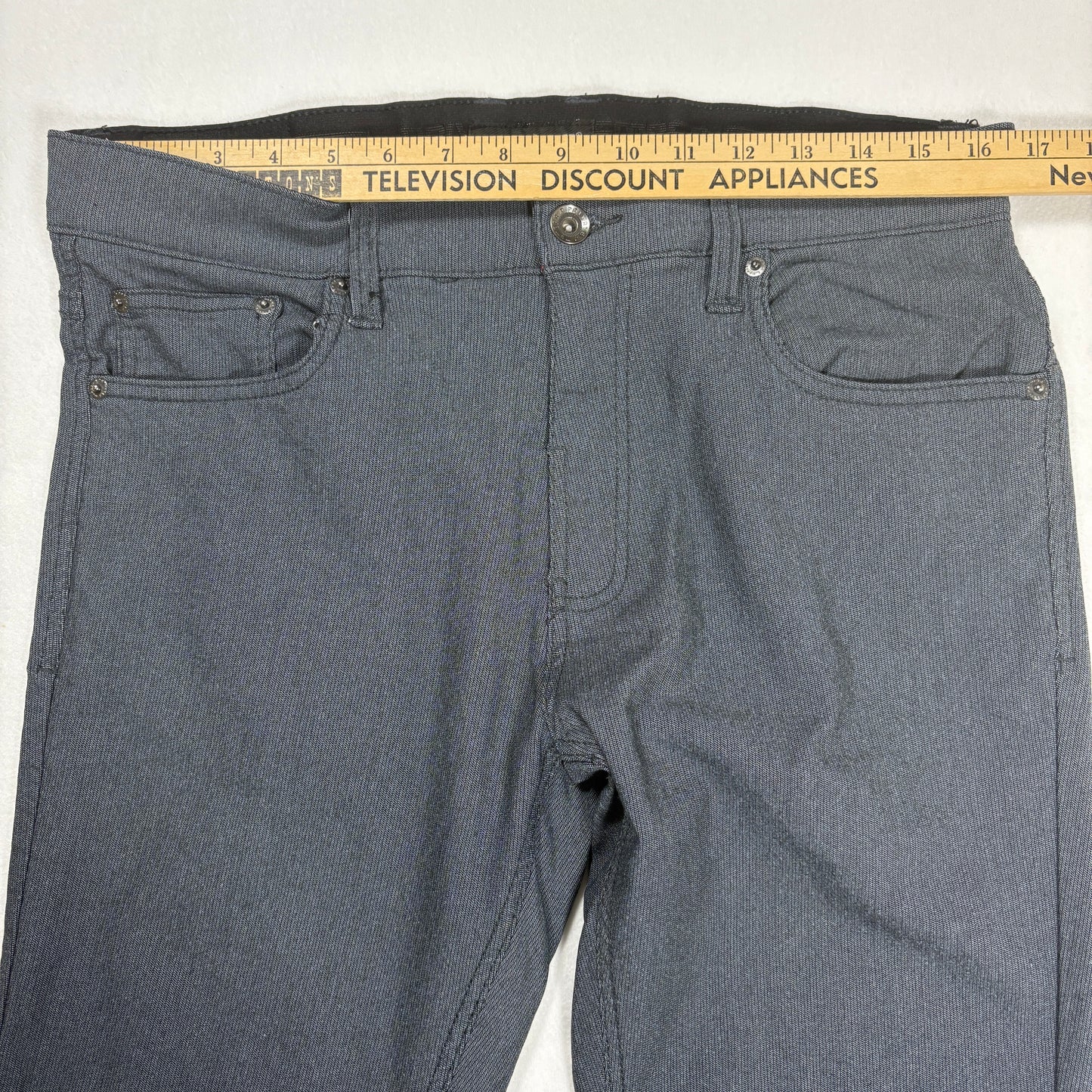 Private Member Actiflex Men’s Gray Stretch Jeans Size 34 Slim Fit Casual Pants