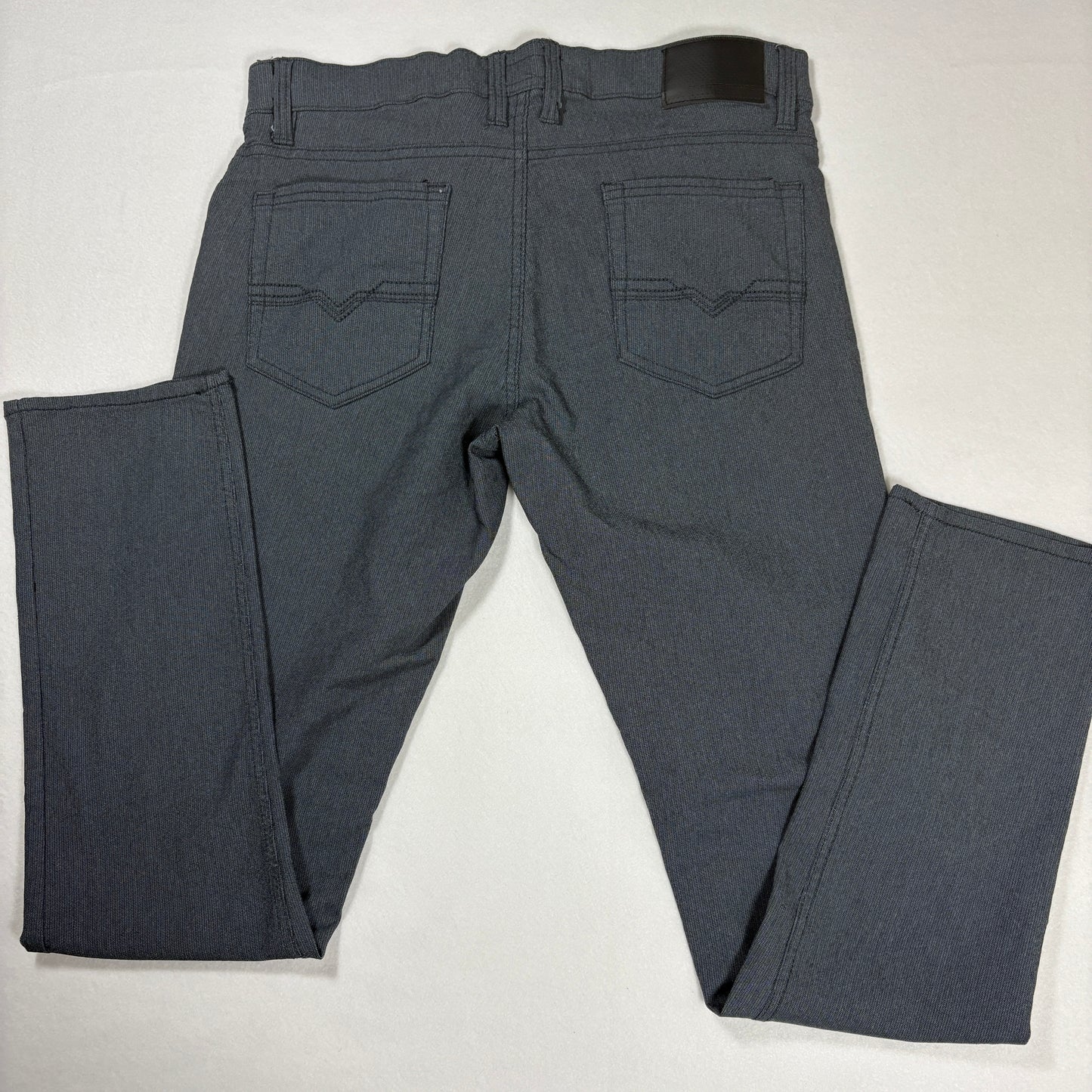 Private Member Actiflex Men’s Gray Stretch Jeans Size 34 Slim Fit Casual Pants