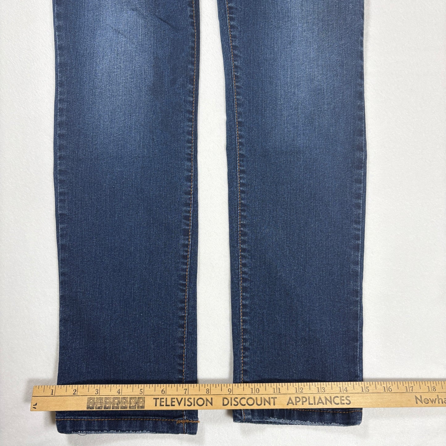 Canyon River Blues Women’s Jeans Size 14 Blue Distressed Stretch Denim Casual