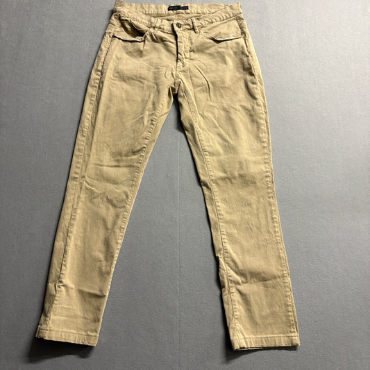Zara Man Basic Slim Chino Pants Beige Khaki 32 Fits Like 29X29 Casual Stretch
