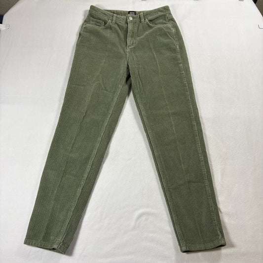 BDG Corduroy Pants Womens 27 Green Mom High Rise Y2K Vintage Straight Fit Retro