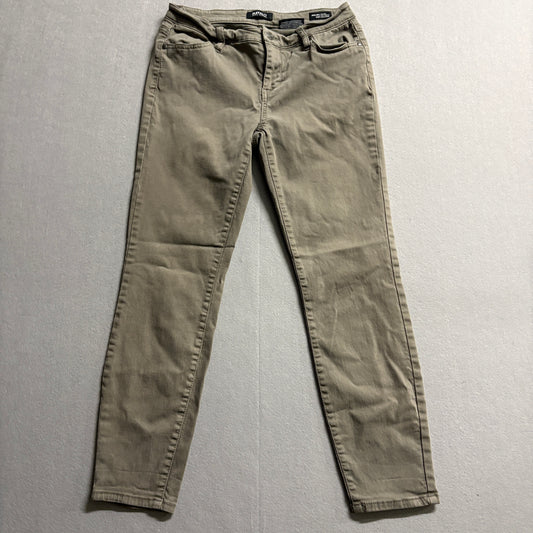 Buffalo David Bitton Avalon Skinny Jeans Women 6/28 Fits 28X26 Olive Stretch