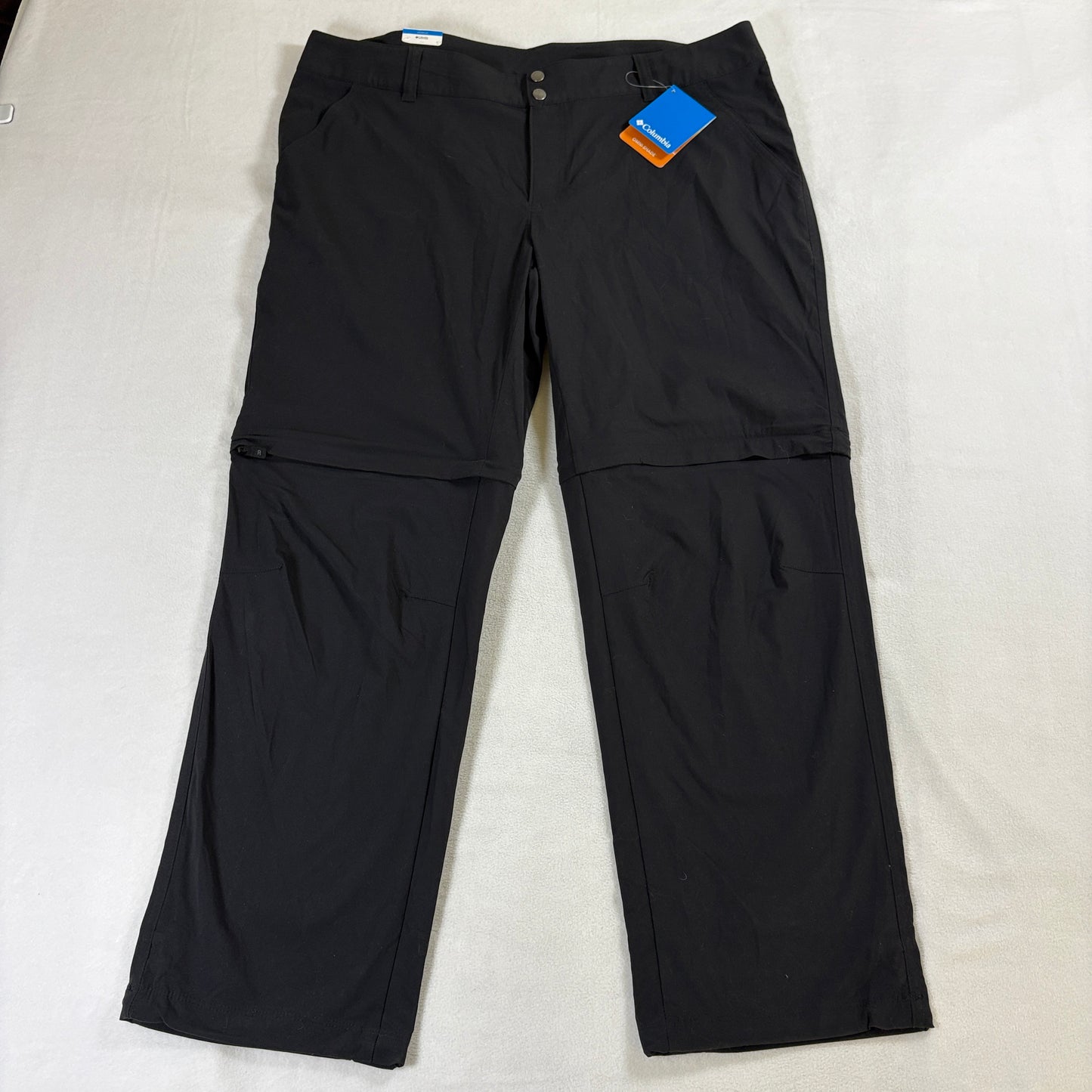 Convertible Hiking Pants Columbia Womens 18W Fits 40 X  29 Black Zip Off Trail