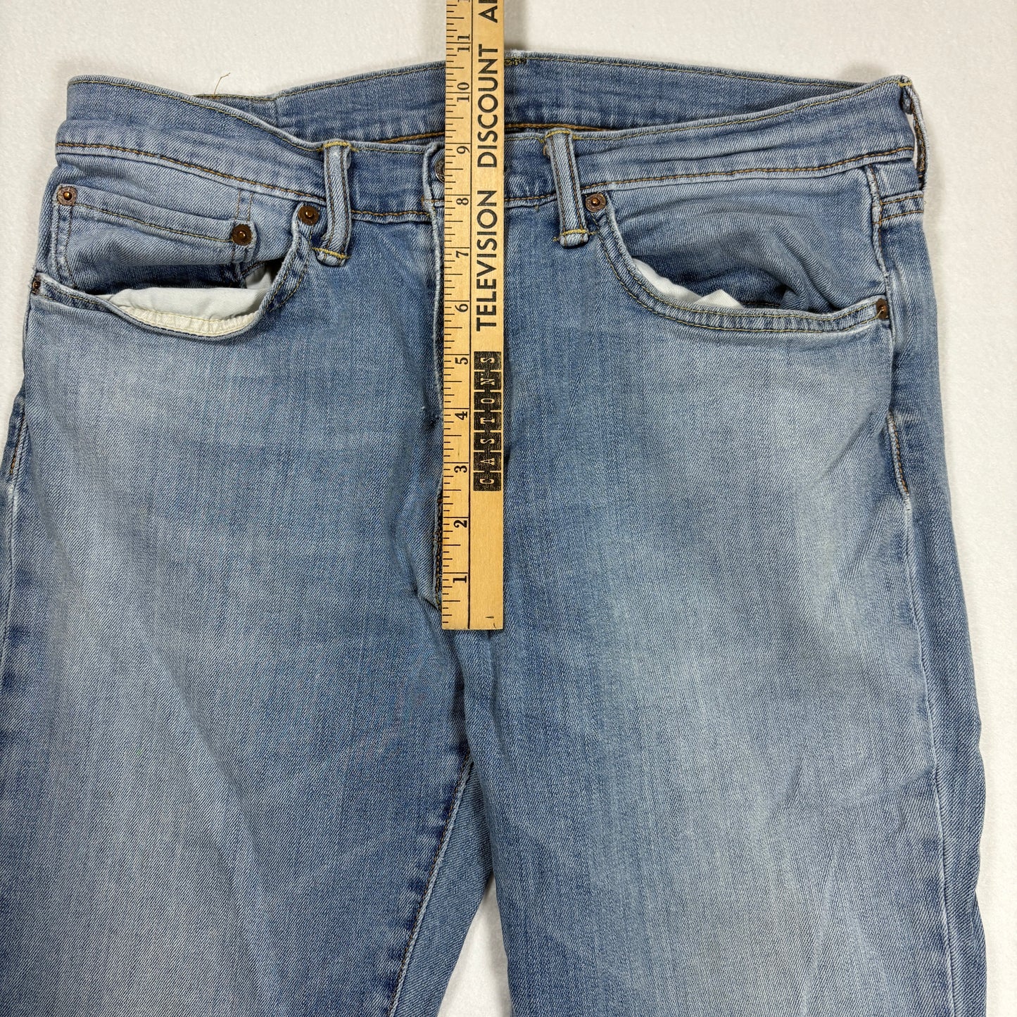 Levi’s 511 Men’s Jeans 34x30 Slim Fit Light Wash Denim Blue Stretch Casual Pants